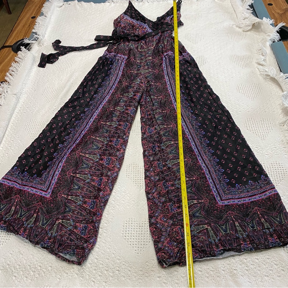 Free People Wrap Effect Printed Jumpsuit (4) - Picture 5 of 11